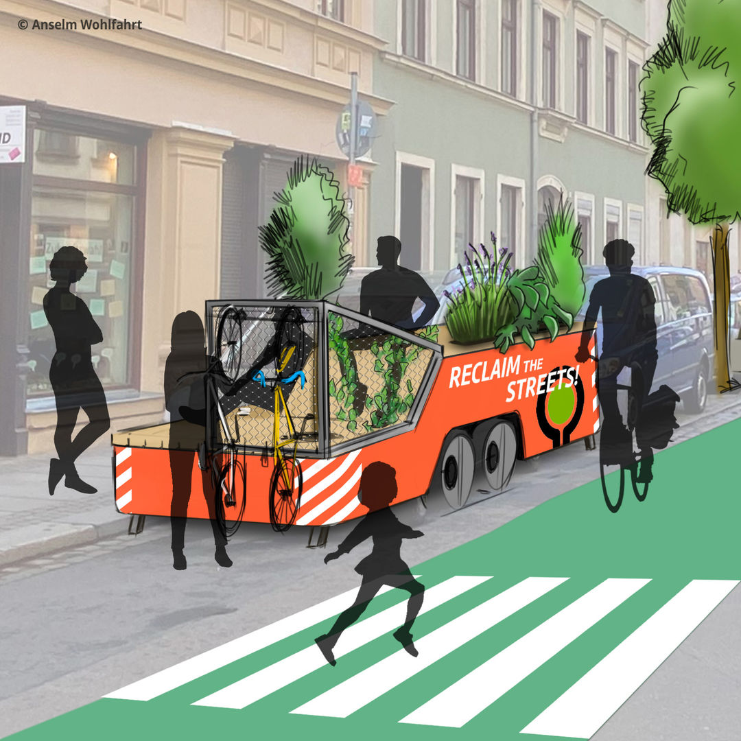 Mitmachaktion des Zukunftsstadt-Projekts „Reclaim the Streets“