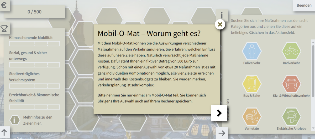Mobil-O-Mat: Planen Sie den Verkehr von Morgen! zu Gast im Bürgerlabor